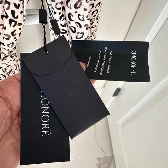 11 Honore Collection Valentina Animal Print Skater Dress SZ 14 - Picture 13 of 16